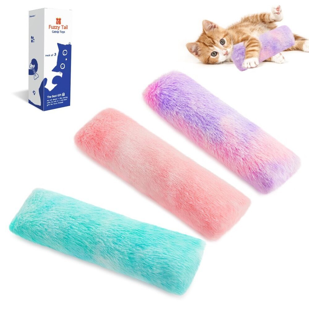 Soft Catnip Kicker Toys Interactive Indoor Play Promotes Exercise Crinkle Sound